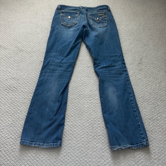 Rock 47 by Wrangler womens Denim Bootcut Jeans - Blue - Picture 2 of 11